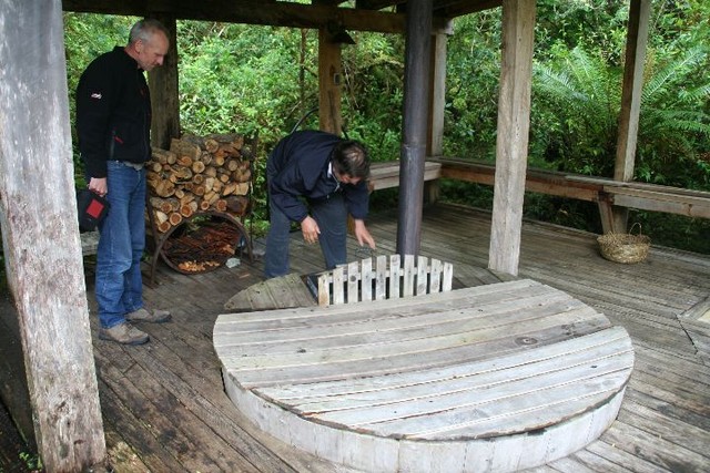 Houtgestookt buitenbadje