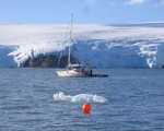 Duikers onder de boot