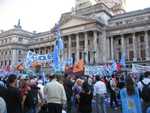 Congresgebouw, protest van de farmers