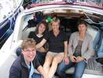 Dorine, Judith en Carool op bezoek in Muiderzand