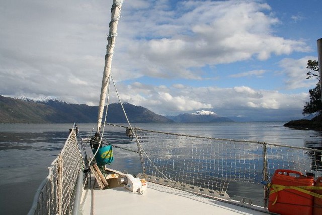 Caleta Parry, einde van Canal Wide