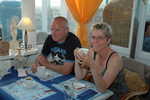 Uit eten in Zandvoort met Rob.
