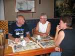 Uit eten in Vlissingen met George en Connie, laatste haven in Nederland