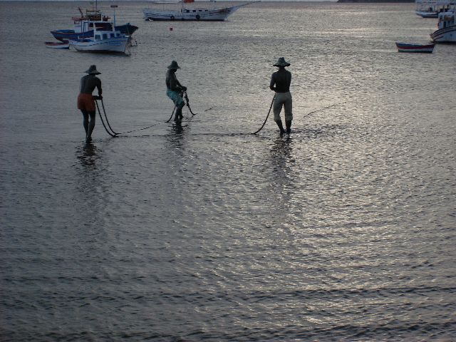 Standbeeld vissers in Buzios